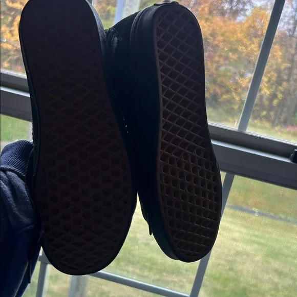 Vans Men's Black and Gray High-Top Sneakers - Picture 4 of 5